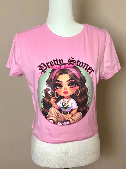 Pretty Stoner Crop Top and matching Tote Bag